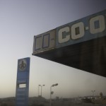 We passed the world's one and only co-co-op gas station